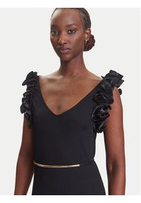 Fracomina Sukienka koktajlowa FR25SD3005J46301 Czarny Regular Fit. Kolor: czarny. Materiał: syntetyk. Styl: wizytowy #3