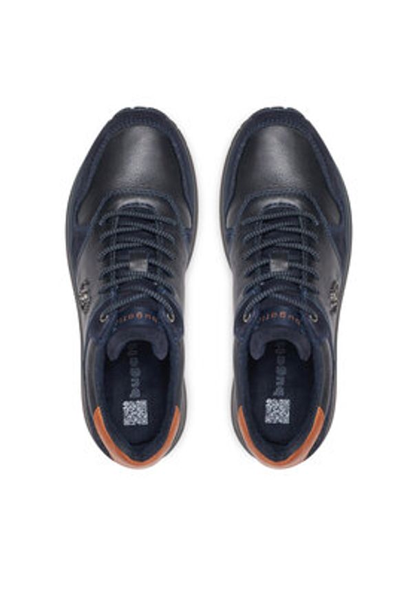 Bugatti Sneakersy BUGATTI-331APA021410 4141 DARK BLUE / DARK BLUE Granatowy. Kolor: niebieski. Materiał: skóra