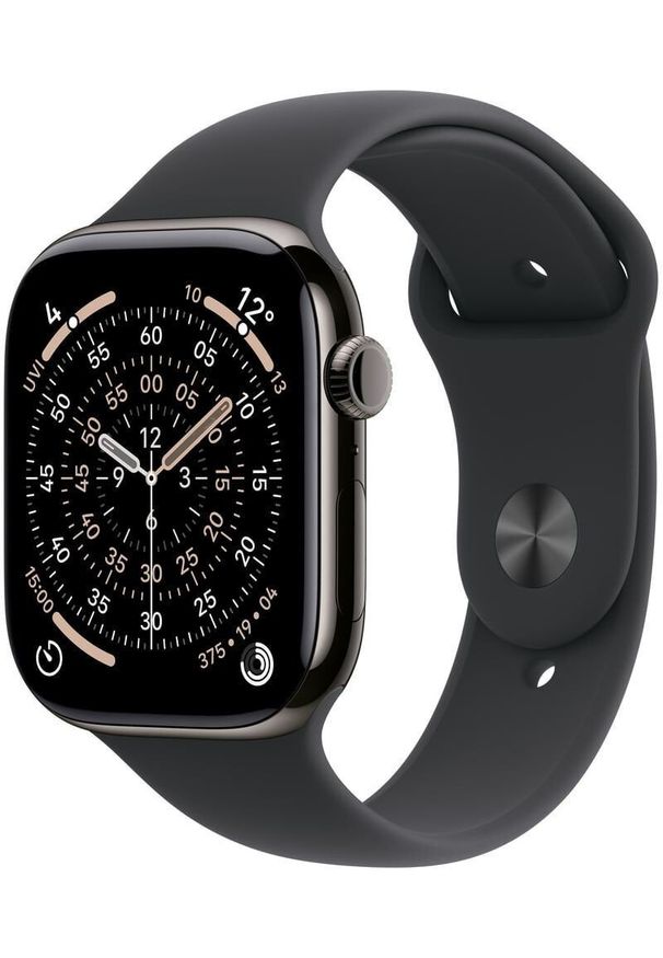 APPLE - Smartwatch Apple Watch 11 GPS + Cellular 46mm Slate Titanium Sport Band S/M Czarny (MFD14WF/A). Rodzaj zegarka: smartwatch. Kolor: czarny. Styl: sportowy
