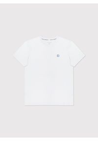 Pako Lorente - PAKO LORENTE – Biały gładki T-shirt Basic. Kolor: biały. Materiał: bawełna. Długość rękawa: krótki rękaw. Długość: krótkie. Wzór: gładki. Styl: klasyczny