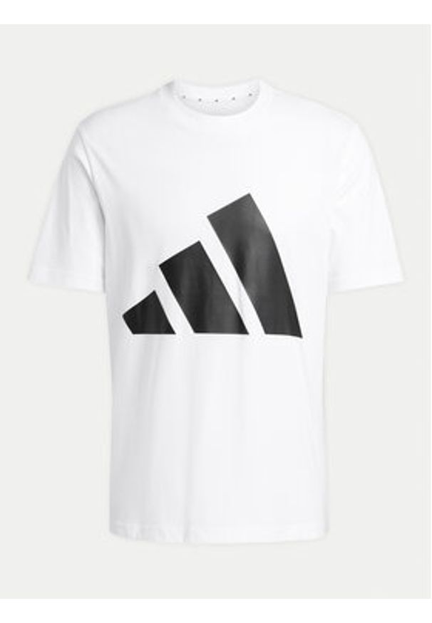 Adidas - adidas T-Shirt Essentials Big Logo JE8943 Biały Regular Fit. Kolor: biały. Materiał: bawełna