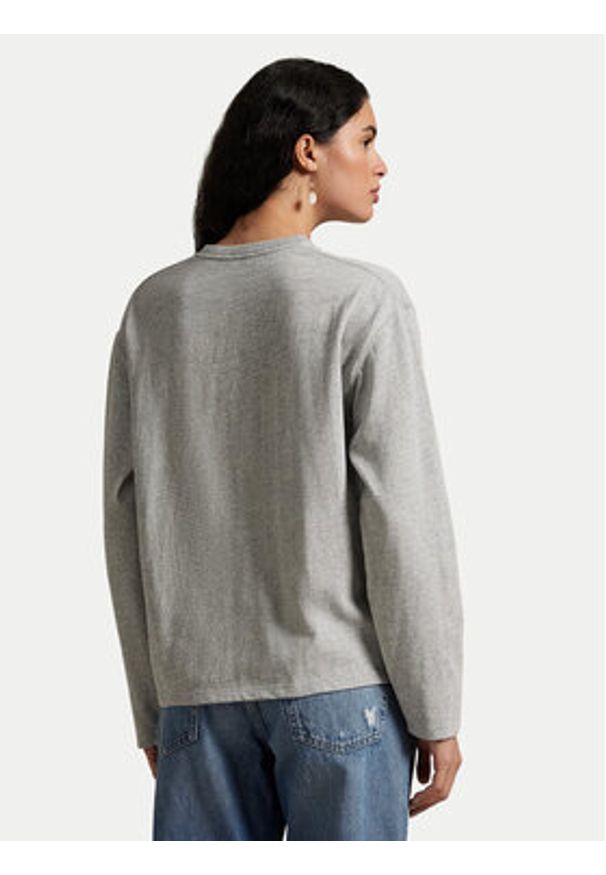 Polo Ralph Lauren Bluzka 211967105003 Szary Straight Fit. Typ kołnierza: polo. Kolor: szary. Materiał: bawełna