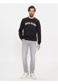 Pepe Jeans Bluza Raven PM582555 Czarny Regular Fit. Kolor: czarny. Materiał: bawełna #3
