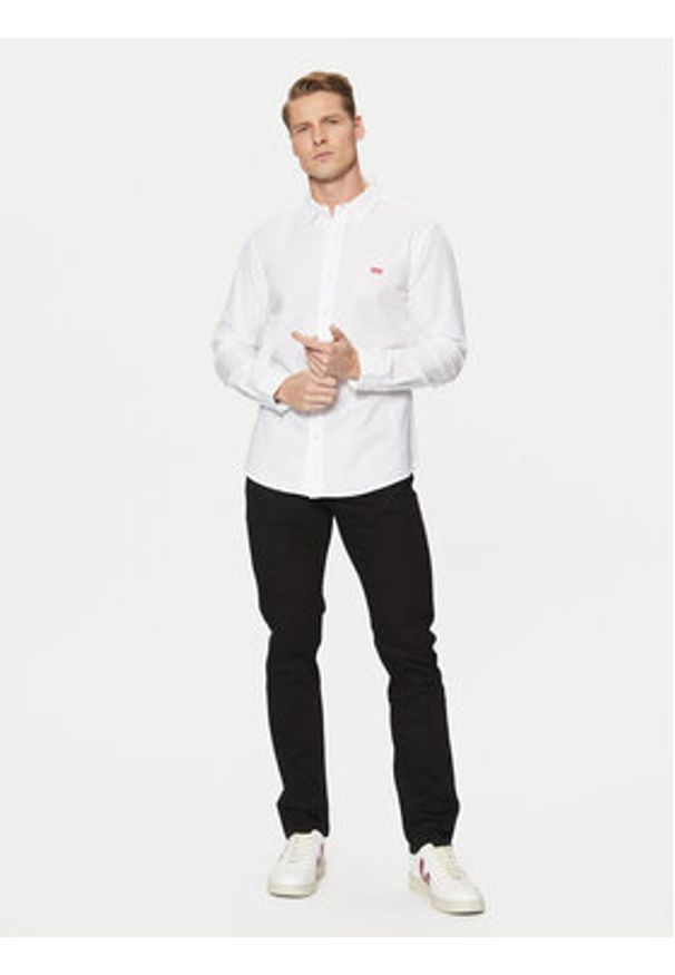 Levi's® Koszula Long Sleeved Shirt 86625-0002 Biały Slim Fit. Kolor: biały. Materiał: bawełna
