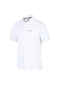 Regatta - Męska koszulka polo Maverik V Quick Drying. Typ kołnierza: polo. Kolor: biały. Materiał: poliester. Styl: klasyczny #1