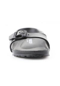 Klapki damskie Birkenstock Eva Madrid Black Eva. Kolor: czarny. Materiał: syntetyk, materiał