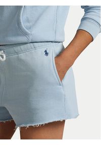 Polo Ralph Lauren Szorty sportowe 211965103002 Błękitny Straight Fit. Kolor: niebieski. Materiał: bawełna #5