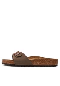Birkenstock Klapki Madrid 0040091 Brązowy. Kolor: brązowy. Materiał: skóra #2