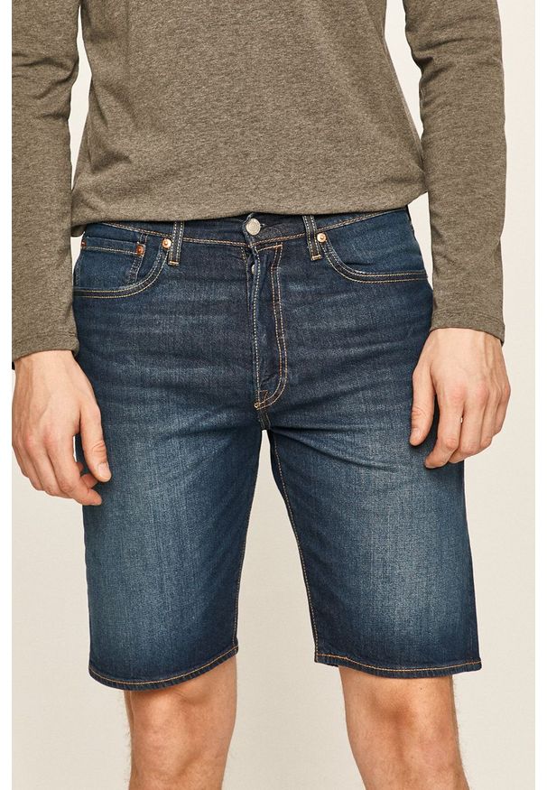 Levi's® - Levi's - Szorty jeansowe. Okazja: na co dzień, na spotkanie biznesowe. Kolor: niebieski. Materiał: jeans. Styl: biznesowy, casual