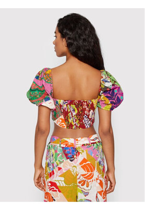 Desigual Bluzka MONSIEUR CHRISTIAN LACROIX Fiona 22SWBW27 Kolorowy Regular Fit. Materiał: bawełna. Wzór: kolorowy