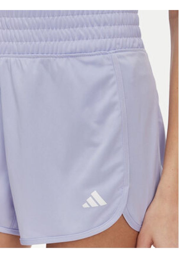 Adidas - adidas Szorty sportowe Pacer Essentials JC9582 Fioletowy Regular Fit. Kolor: fioletowy. Materiał: syntetyk