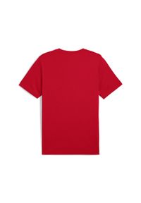 Puma - Męska koszulka Essentials z dwukolorowym logo No. 1 PUMA For All Time Red. Kolor: czerwony. Materiał: guma. Wzór: nadruk. Sport: fitness