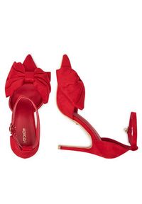 DeeZee Szpilki HT6176-57 Czerwony. Kolor: czerwony. Materiał: materiał. Obcas: na szpilce #6