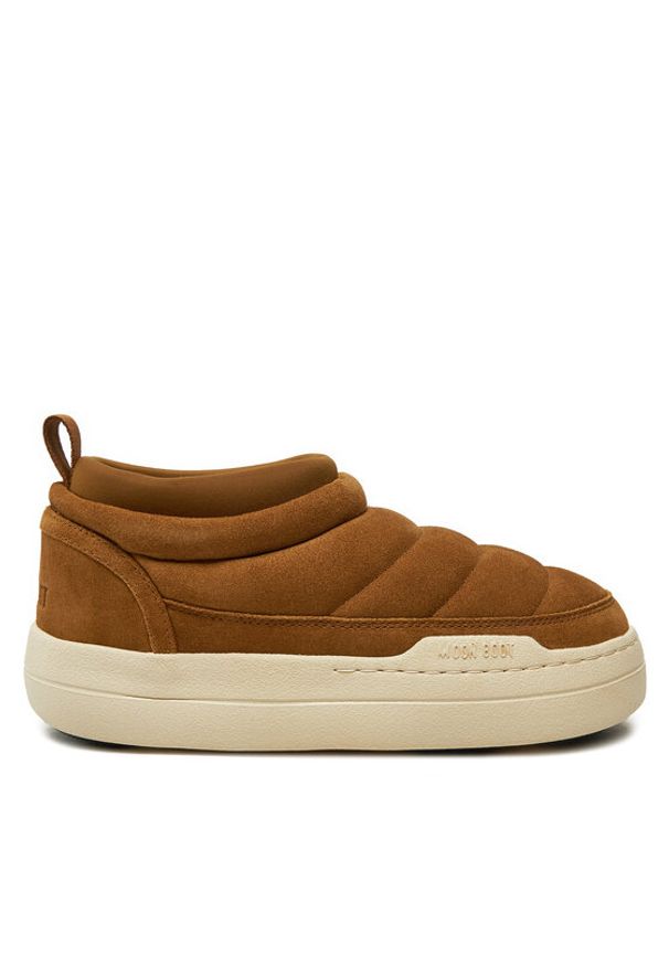 Moon Boot Botki Park Soft Suede 80D2470020 Brązowy. Kolor: brązowy. Materiał: zamsz, skóra