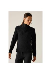 DARE 2B - Bluza damska z suwakiem 1/4 Glamourize III Dare 2b. Kolor: czarny. Materiał: dzianina, żakard. Sezon: zima. Sport: narciarstwo #1