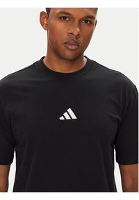 Adidas - adidas T-Shirt Essentials Small Logo JE9024 Czarny Regular Fit. Kolor: czarny. Materiał: bawełna #3