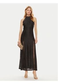 Guess Sukienka wieczorowa W2YK96 K3I20 Czarny Regular Fit. Kolor: czarny. Materiał: syntetyk. Styl: wizytowy