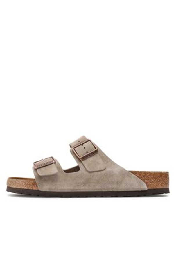Birkenstock Klapki Arizona Bs 0051461 Szary. Kolor: szary. Materiał: zamsz, skóra