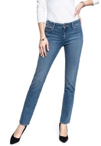 Wrangler - WRANGLER STRAIGHT DAMSKIE SPODNIE JEANSOWE JEANSY DŻINSY