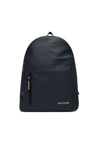 TOMMY HILFIGER - Tommy Hilfiger Plecak Th Pique Backpack AM0AM11782 Granatowy. Kolor: niebieski. Materiał: skóra #1