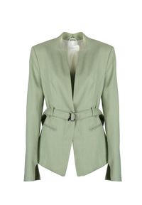 Patrizia Pepe Marynarka | 8S0451/A210 | Kobieta | Zielony. Okazja: na co dzień. Kolor: zielony. Materiał: wiskoza, len, elastan. Wzór: aplikacja. Styl: casual, elegancki #4