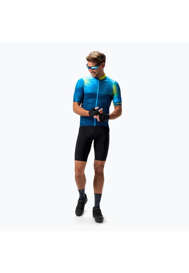 ENDURA - Koszulka rowerowa męska Endura Bitmap FS260. Kolor: niebieski