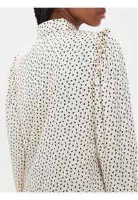 Bruuns Bazaar Bluzka Acacia Fria BBW3195 Écru Regular Fit. Materiał: syntetyk #3