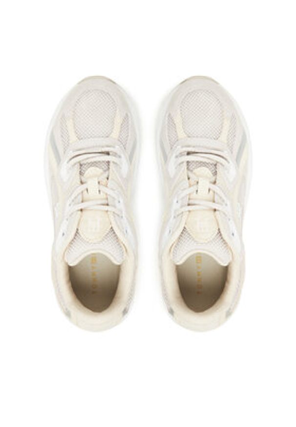 TOMMY HILFIGER - Tommy Hilfiger Sneakersy Modern Rugged Runner FW0FW08692 Beżowy. Kolor: beżowy. Materiał: materiał