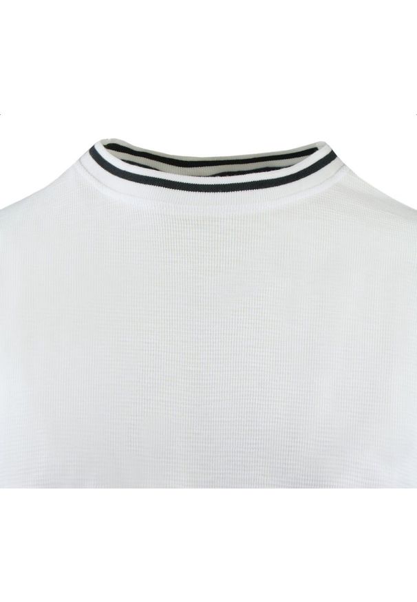 Męski T-Shirt z Dzianiny Bawełnianej - Brave Soul - Biały. Okazja: na co dzień. Kolor: biały. Materiał: bawełna. Sezon: wiosna, lato. Styl: casual