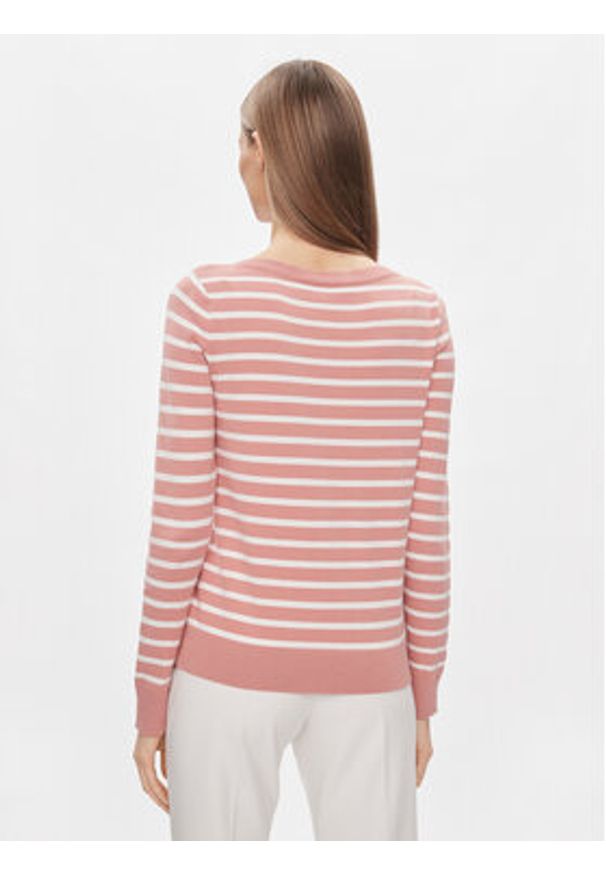 TOMMY HILFIGER - Tommy Hilfiger Sweter WW0WW40099 Różowy Regular Fit. Kolor: różowy. Materiał: syntetyk, bawełna