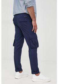 Michael Kors spodnie CS2300X5CW męskie kolor granatowy proste. Okazja: na co dzień. Kolor: niebieski. Materiał: tkanina. Styl: casual #4