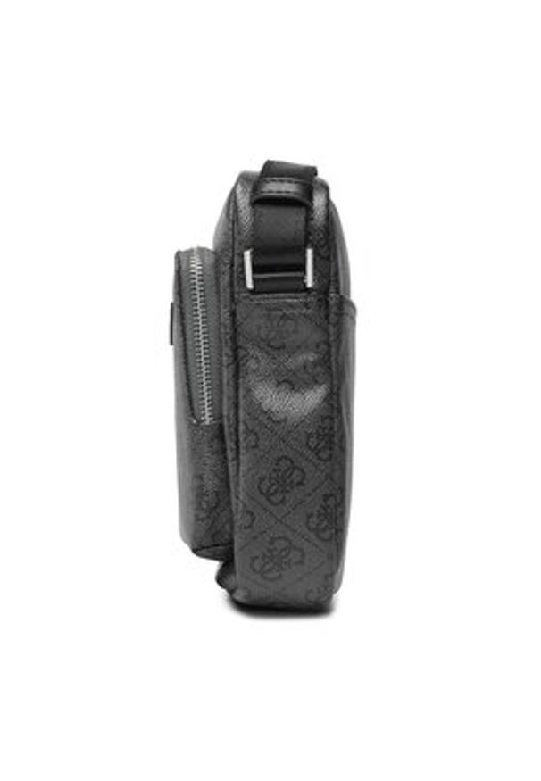 Guess Saszetka Vezzola Smart HMEVZL P3163 Czarny. Kolor: czarny. Materiał: skóra