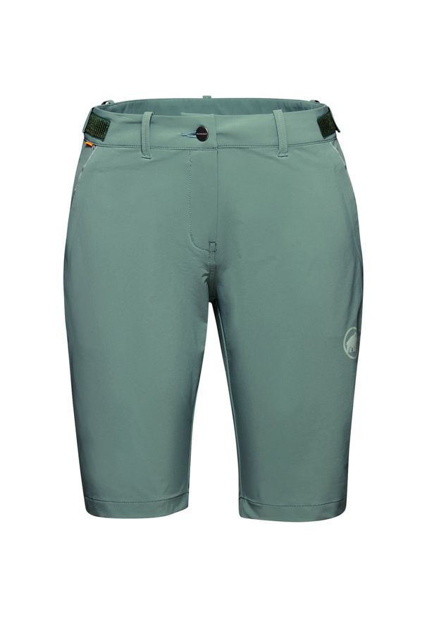 Spodenki trekkingowe damskie Mammut Runbold Roll Cuff. Kolor: zielony