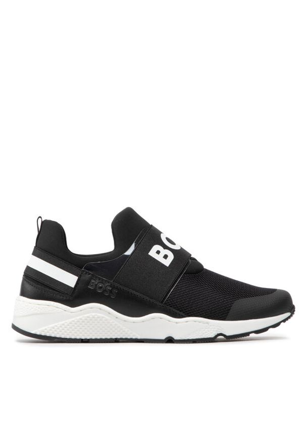 BOSS - Boss Sneakersy J29295 S Czarny. Kolor: czarny. Materiał: materiał