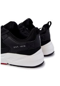 Big-Star - Męskie Sportowe Buty Sneakersy Big Star JJ174401 Czarne. Kolor: czarny. Materiał: materiał, skóra. Obcas: na platformie #8