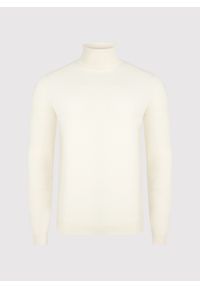 Pako Lorente - PAKO LORENTE – Biały gładki golf męski. Typ kołnierza: golf. Kolor: szary, beżowy, biały. Materiał: poliamid, bawełna, elastan. Wzór: gładki. Sezon: zima, jesień #7