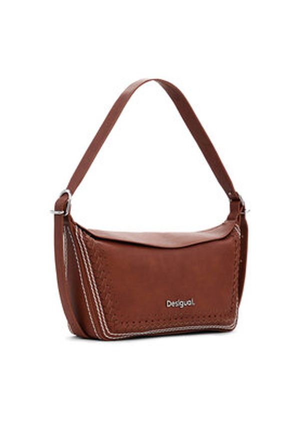 Desigual Torebka 25SAXP52 Brązowy. Kolor: brązowy. Materiał: skórzane