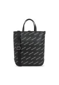 Tommy Jeans Torebka Tjw Must Tote Aov Print AW0AW15646 Czarny. Kolor: czarny. Wzór: nadruk