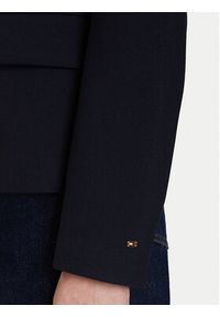 TOMMY HILFIGER - Tommy Hilfiger Marynarka WW0WW46660 Granatowy Slim Fit. Kolor: niebieski. Materiał: syntetyk #3
