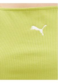 Puma Top Ess 629771 Zielony Slim Fit. Kolor: zielony. Materiał: bawełna