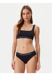TOMMY HILFIGER - Tommy Hilfiger Dół od bikini UW0UW04120 Czarny. Kolor: czarny. Materiał: syntetyk