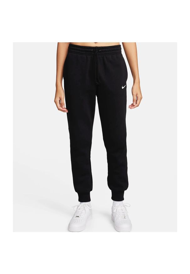 Spodnie sportowe damskie Nike Nsw Phnx Flc. Kolor: czarny. Materiał: dresówka. Długość: długie