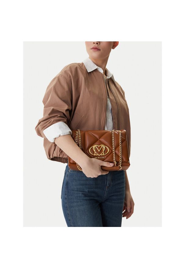 Love Moschino - Torebka LOVE MOSCHINO. Kolor: brązowy