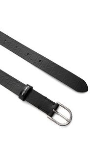 Calvin Klein Pasek Damski Round Buckle Debossed LV04F7143G Czarny. Kolor: czarny. Materiał: skóra #2