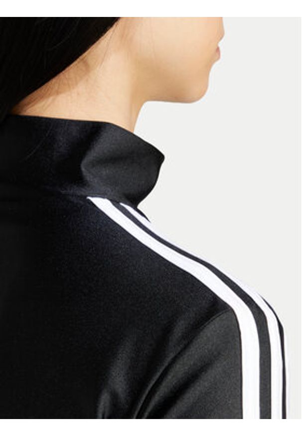Adidas - adidas Bluzka adicolor 3-Stripes IZ3200 Czarny Slim Fit. Kolor: czarny. Materiał: syntetyk