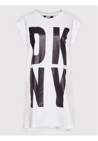 DKNY T-Shirt P1RHRB2M Biały Regular Fit. Kolor: biały. Materiał: bawełna #3