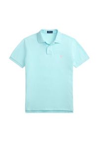 Polo Ralph Lauren Polo 710536856500 Turkusowy Slim Fit. Typ kołnierza: polo. Kolor: turkusowy. Materiał: bawełna #2