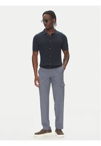 Lindbergh Spodnie materiałowe 30-01112A Niebieski Relaxed Fit. Kolor: niebieski. Materiał: wiskoza