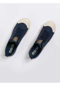 Big-Star - Trampki męskie granatowe LL174018 403. Kolor: niebieski. Materiał: jeans, guma. Sezon: wiosna, lato. Styl: klasyczny, retro #3
