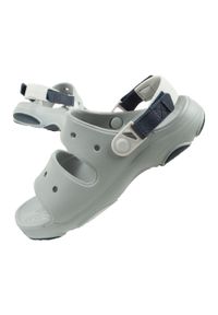 Sandały chodaki męskie Crocs Classic All Terain. Kolor: szary. Materiał: materiał. Sezon: lato